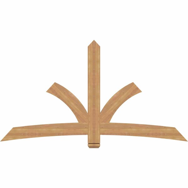 Ekena Millwork Davenport Timber Gable Bracket, Western Red Cedar, 84"W x 45"H x 1 1/2"D x 5 1/2"F, 13/12 Pitch GBW084X45X0206DAV00SWR - main